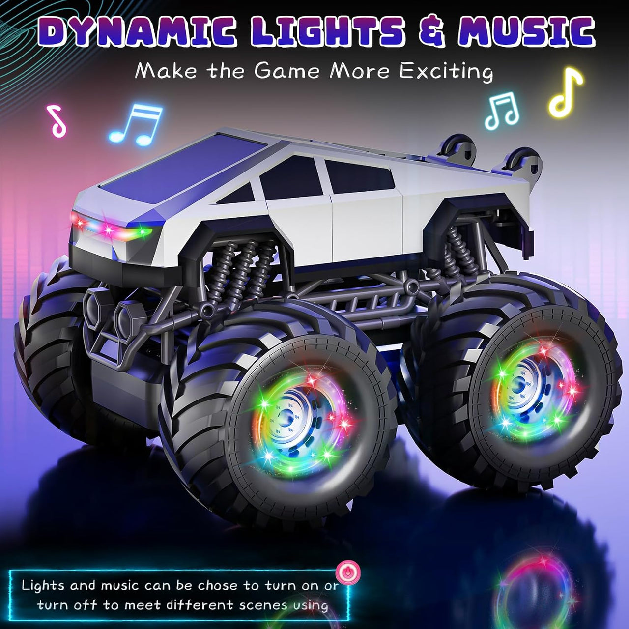 Tesla Cybertruck 4WD RC Car | Racing Off-Road Stunt Vehicle