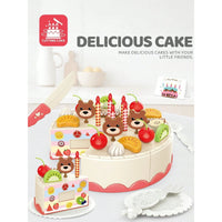 42-Piece Cake Kitchen Playset with Sliceable Food