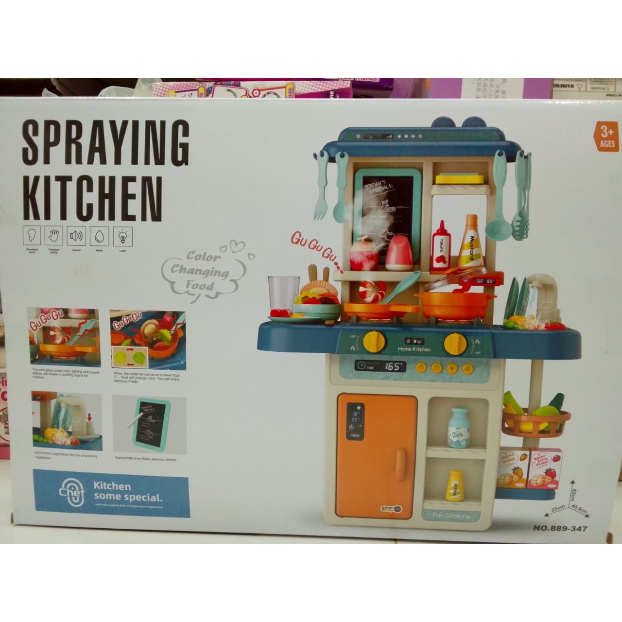 55 Pcs Kitchen Set | BeibeGood Spraying Kitchen Playset