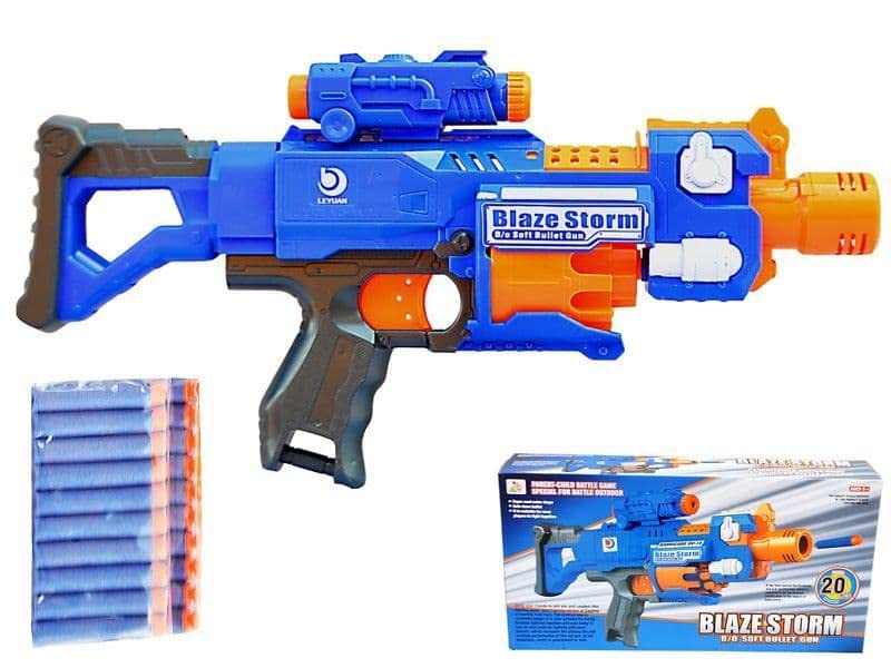 Blaze Storm Rotating Barrel Foam Dart Blaster