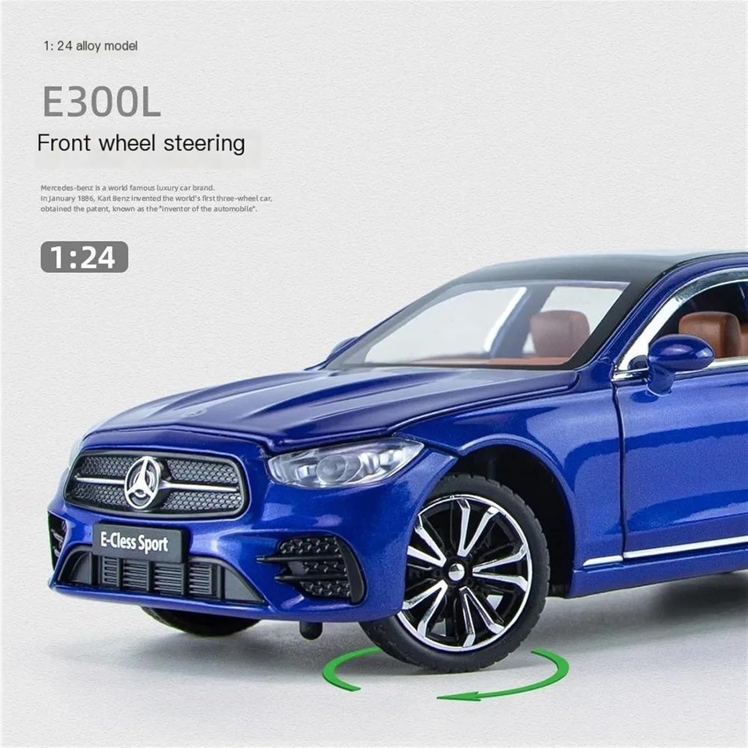 1:24 Die-Cast Mercedes-Benz E300L with Lights