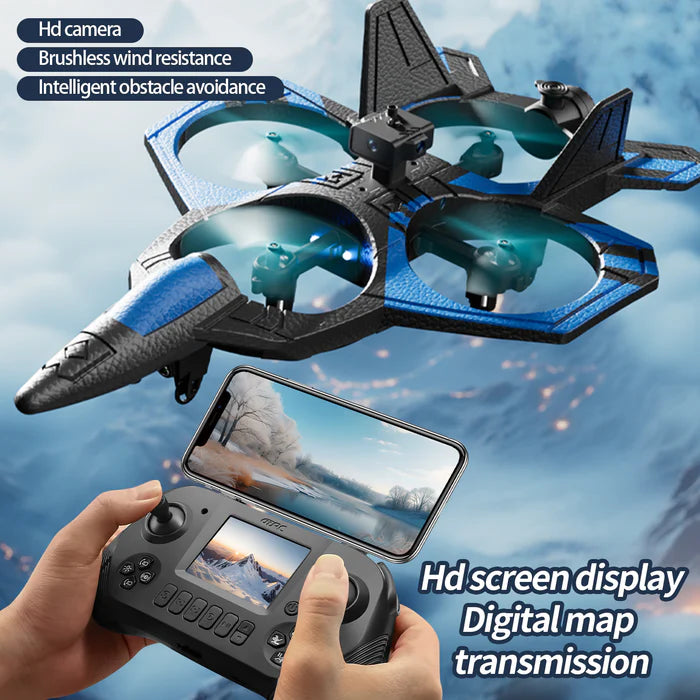 4DRC RC Fighter Jet Drone with HD Camera & Live Transmission
