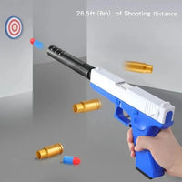 Glock Realistic Shell Ejection Gun | Soft & Warm Bullets With Silencer