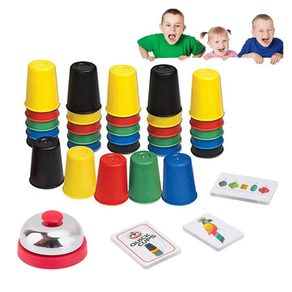 Quick Cups 2-4 Player Game | 30Pcs Cups Game For Kids