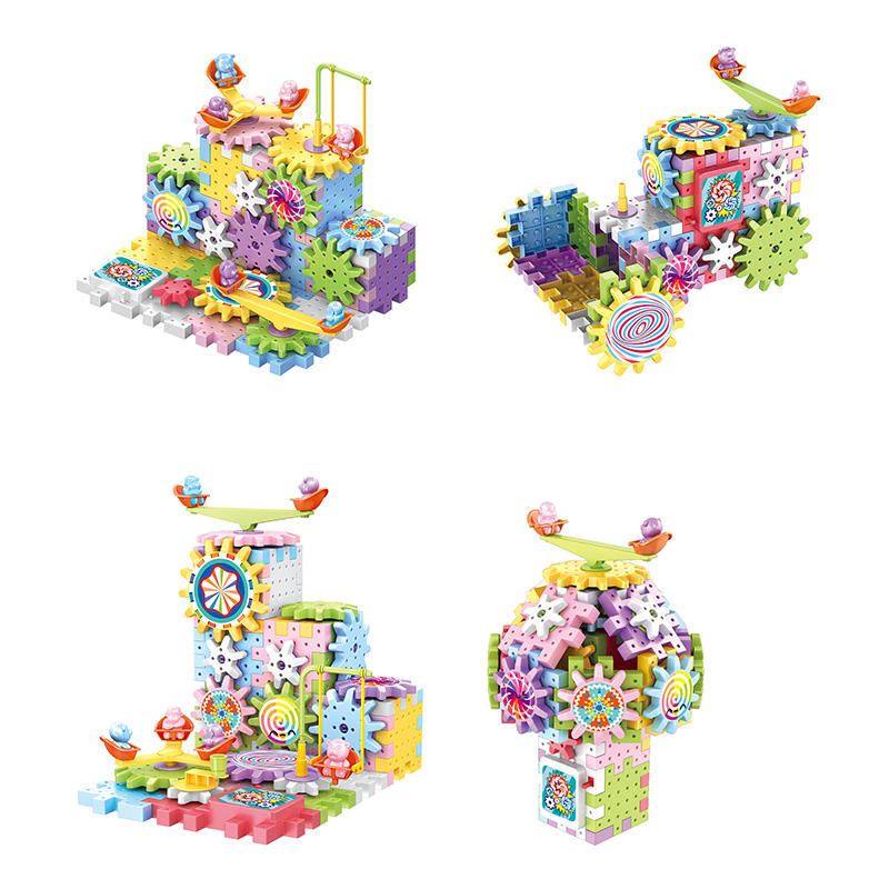 165-Piece DIY Electric Building Block Set with Gears