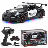 RC Porsche Drift Car with Rechargeable Battery & LED Lights