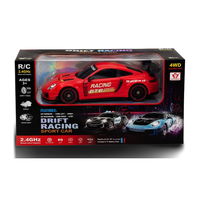 RC Porsche Drift Car with Rechargeable Battery & LED Lights