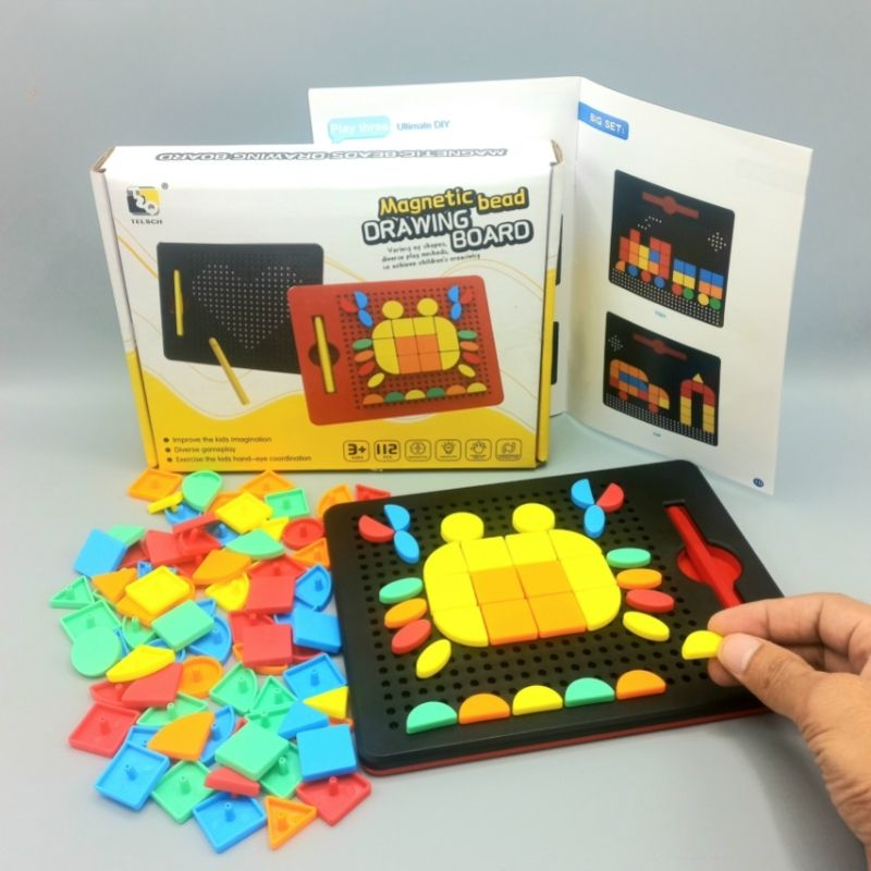 Magnetic Bead Drawing Board MagPad | 112 Pcs Magnetic Toy For Kids