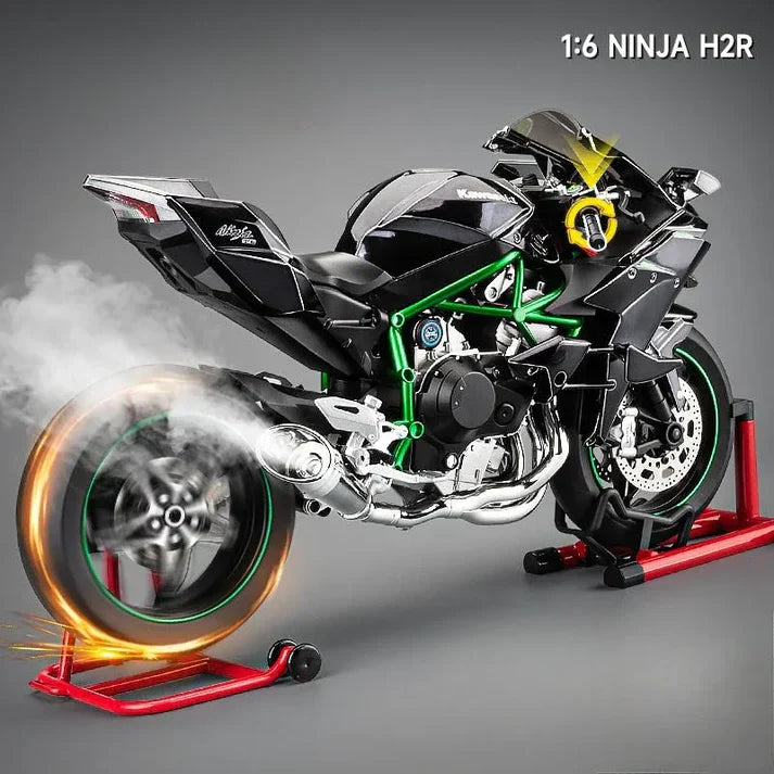 1:6 Diecast Kawasaki Ninja H2R with LED Lights