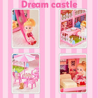 379PCS DIY Doll House Villa 5-Storey 17-Room Playset