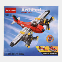 3 in 1 Plane Block Set | Architect Airplane Build Kit