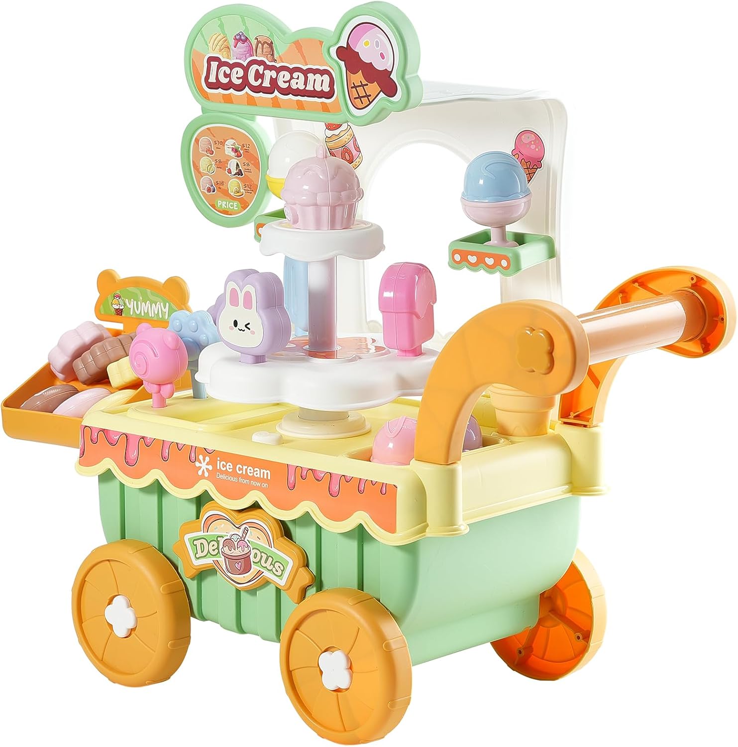 VEVOR H376A Ice Cream Trolley Playset for Kids