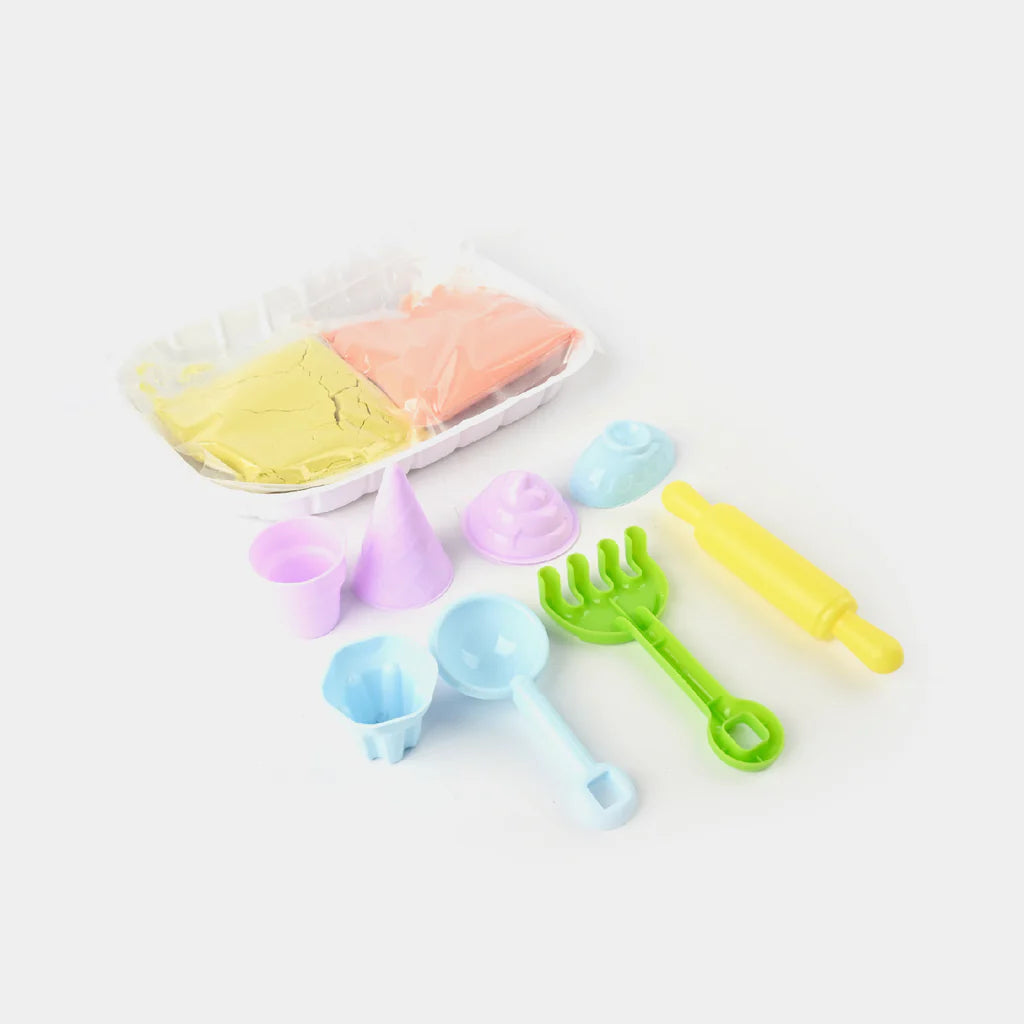Play Sand Ice Cream Store Set with Magic Sand Molds

