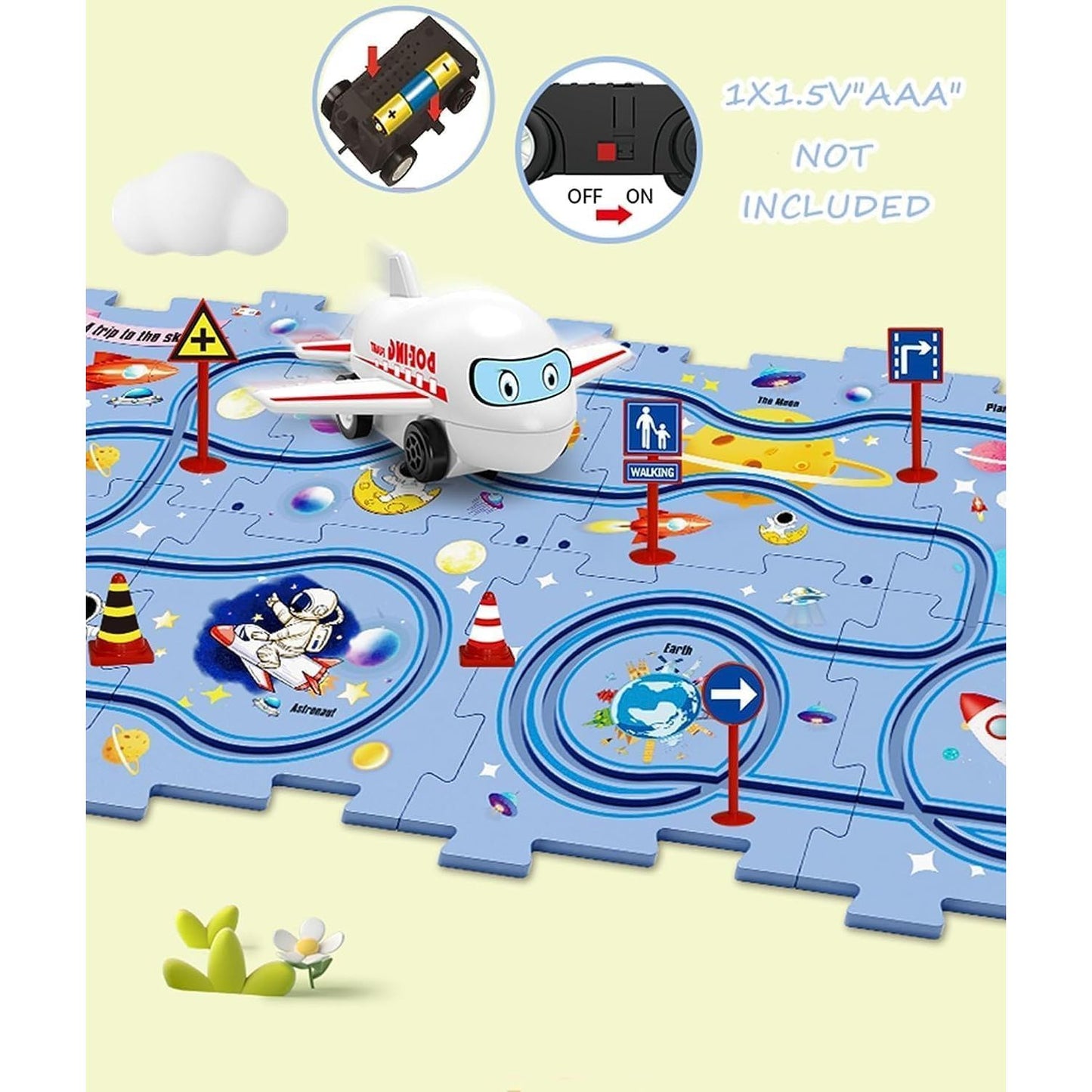 Rail Car Track Puzzle | 25 Pcs Rail Car Track | Design Your Own Track