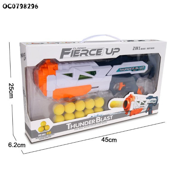 Dust Raid 2-in-1 Foam Ball & Water Blaster