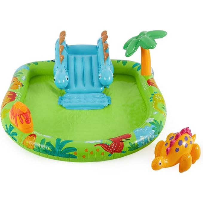 Intex Inflatable Dinosaur Themed Pool For Kids 6ft 3in x 5ft x 1ft 11in