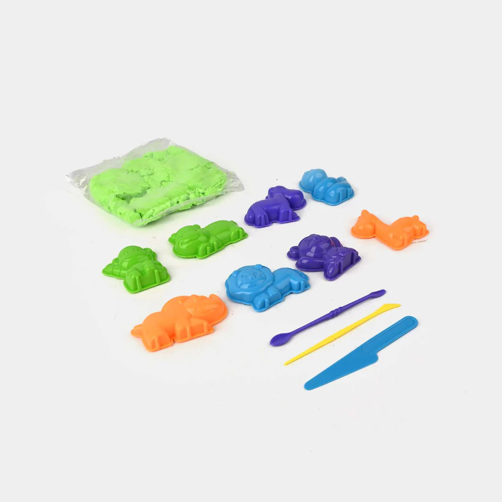 Dynamic Sand Animal Play Set with Magic Sand Molds