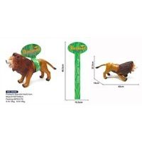 Roaring Animal World Lion Rubber Toy