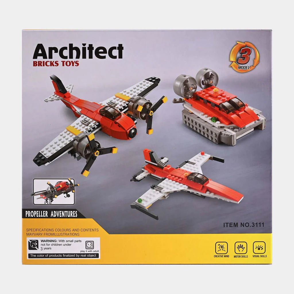 Jisi 3-in-1 Propeller Adventures Building Block Set