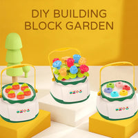 Huanger Montessori Flower Nails Bucket Toy