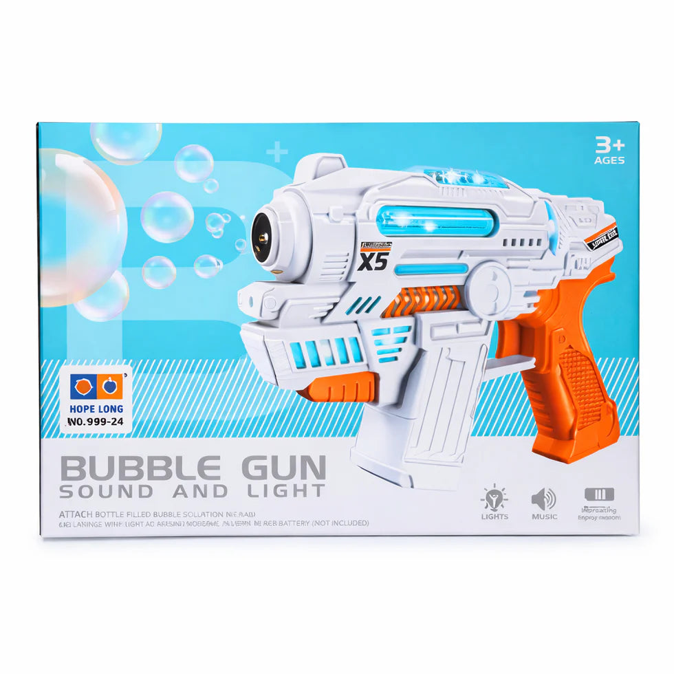  Automatic Bubble Gun with LED Lights & Music