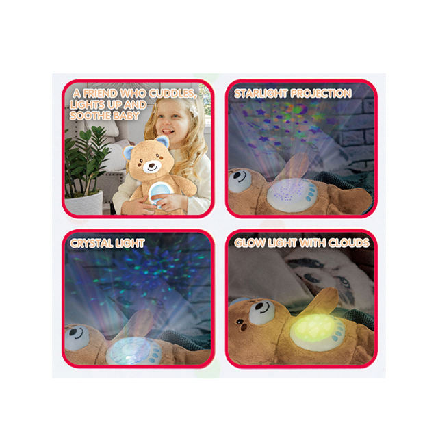 2-in-1 Starry Lights Bear Projector Nightlight