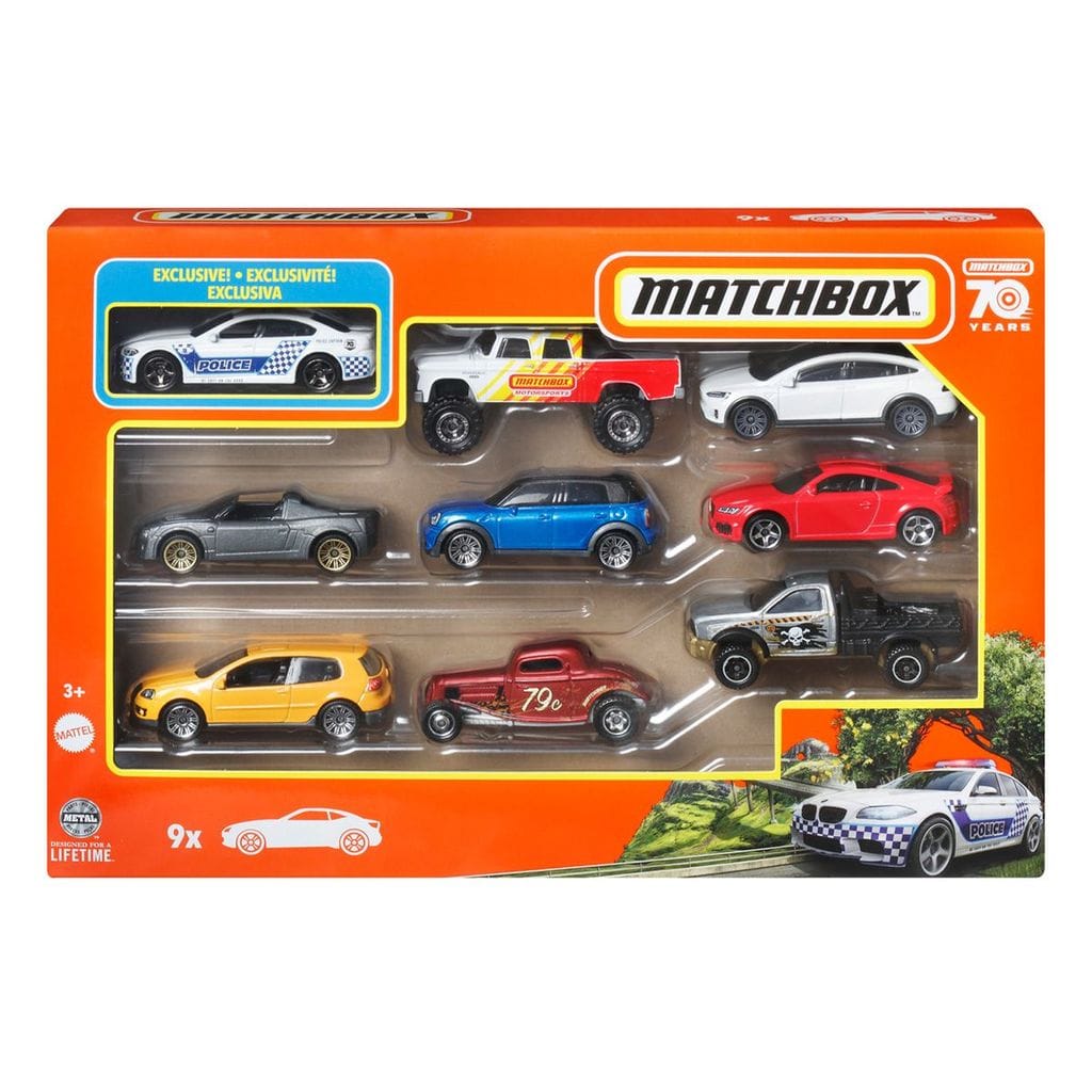 9 PCS Cars Set For Kids