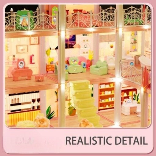 Princess House | 4 Storey Doll House Castle With Led Lights