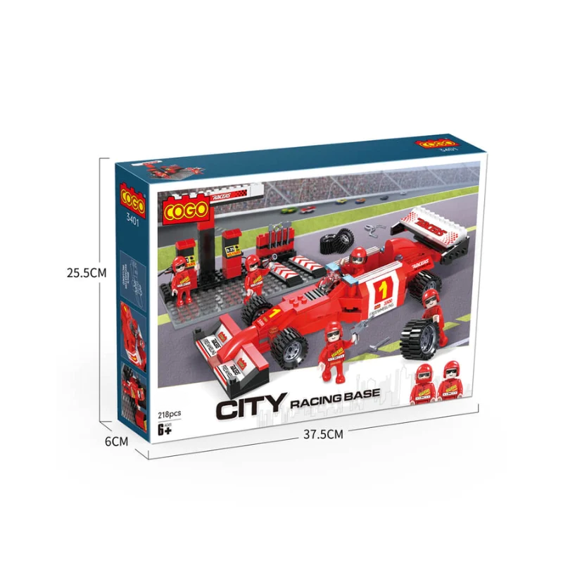 COGO City Racing Base | 218 Pcs Racing Game