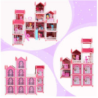 16-Room DIY Doll House Villa Playset for Girls with Accessories
