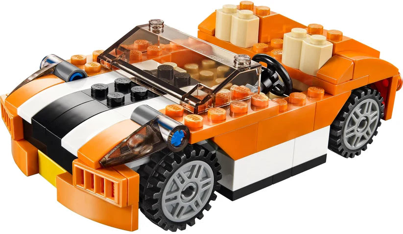 Decool 3-in-1 Sunset Speeder Building Block Set 
