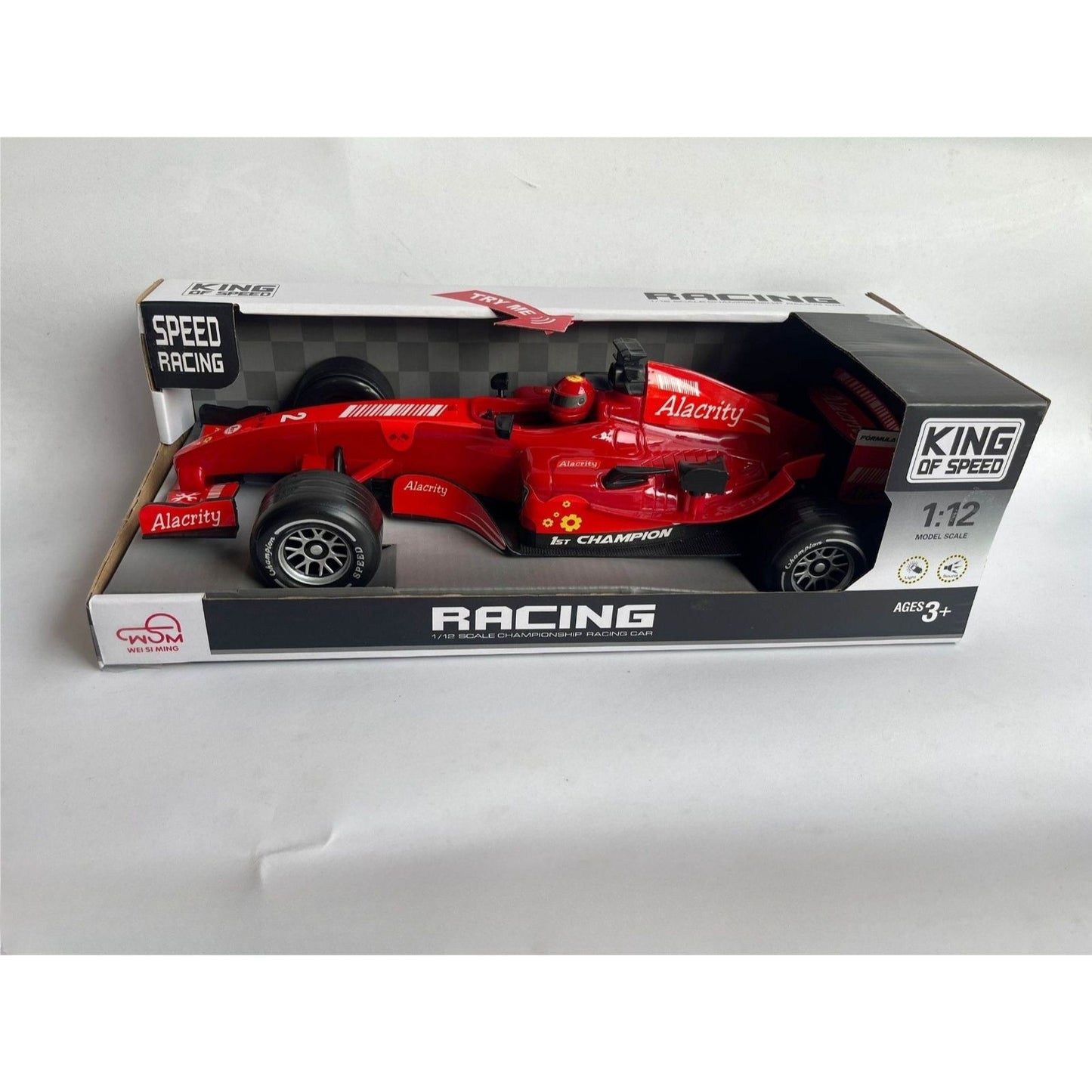 Racing Red Ferrari F1 Toy Car | 1:12 Scale Friction Car