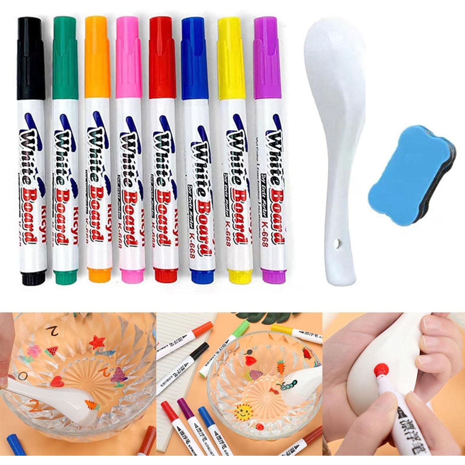 Colorful Magical Water Painting Whiteboard Markers