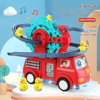 Fire Rail Car Duck Swivel Slide | Car Slide Toy