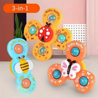 Baby Rattle Set with 3 Insect Fidget Spinners