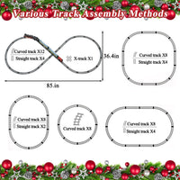 Holy Fun DIY Train Track Set with Steam Smoke