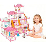 14 Rooms Doll House With LED Lights & Barbie Accessories