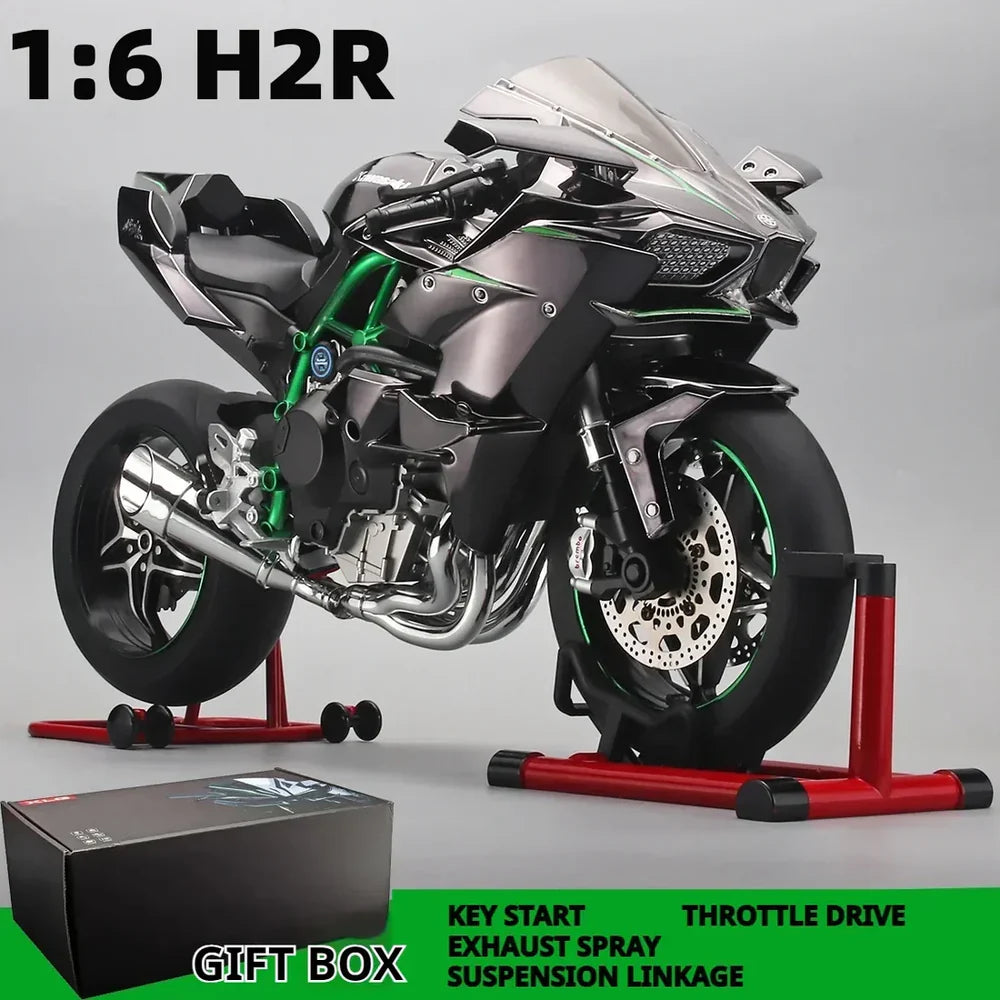 1:6 Diecast Kawasaki Ninja H2R with LED Lights