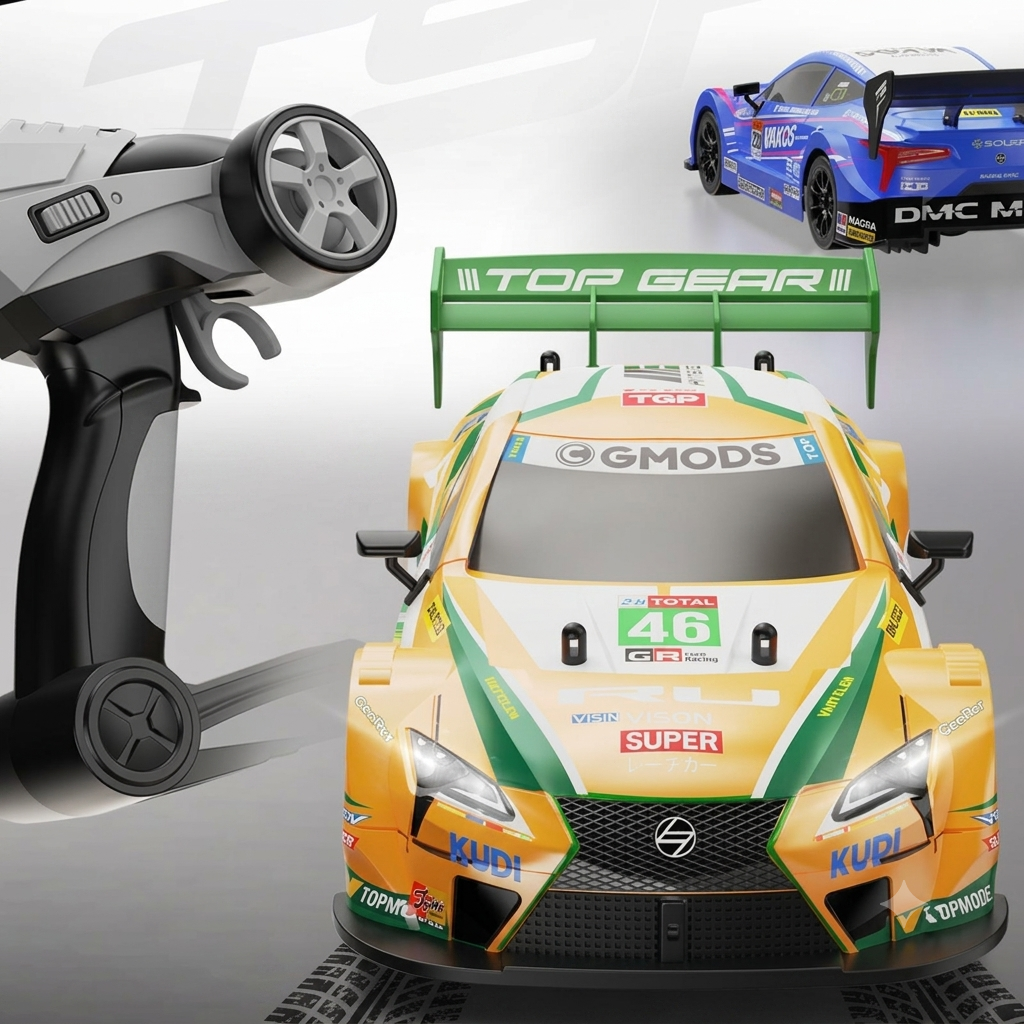 2.4GHz RC Drift Racing Car with Rechargeable Battery & LED