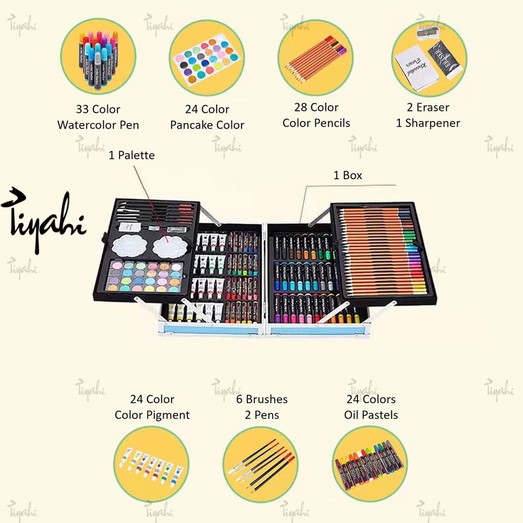 Drawing Set Case | 145 Pcs Painting & Drawing Toy Set