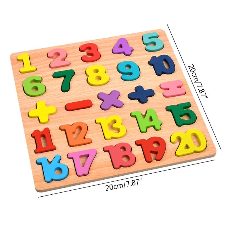 Wooden Puzzle ABC, Maths | Learning Toy