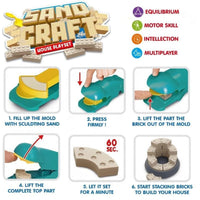Sand Craft DIY Construction Set with Kinetic Sand