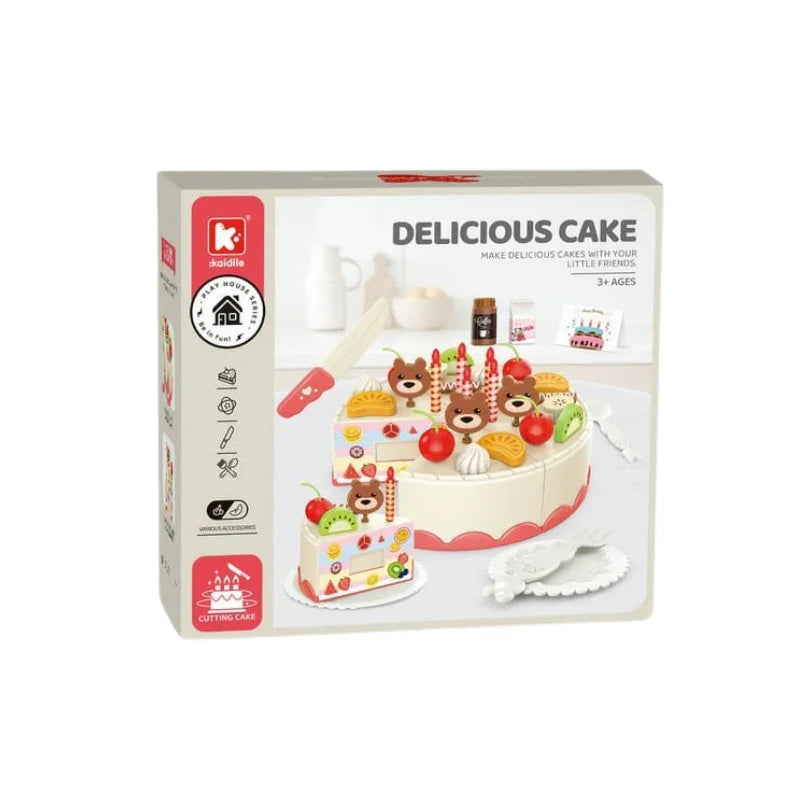 42-Piece Cake Kitchen Playset with Sliceable Food