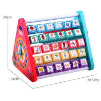 5-in-1 Learning Shelf with Drawing Board & Blocks
