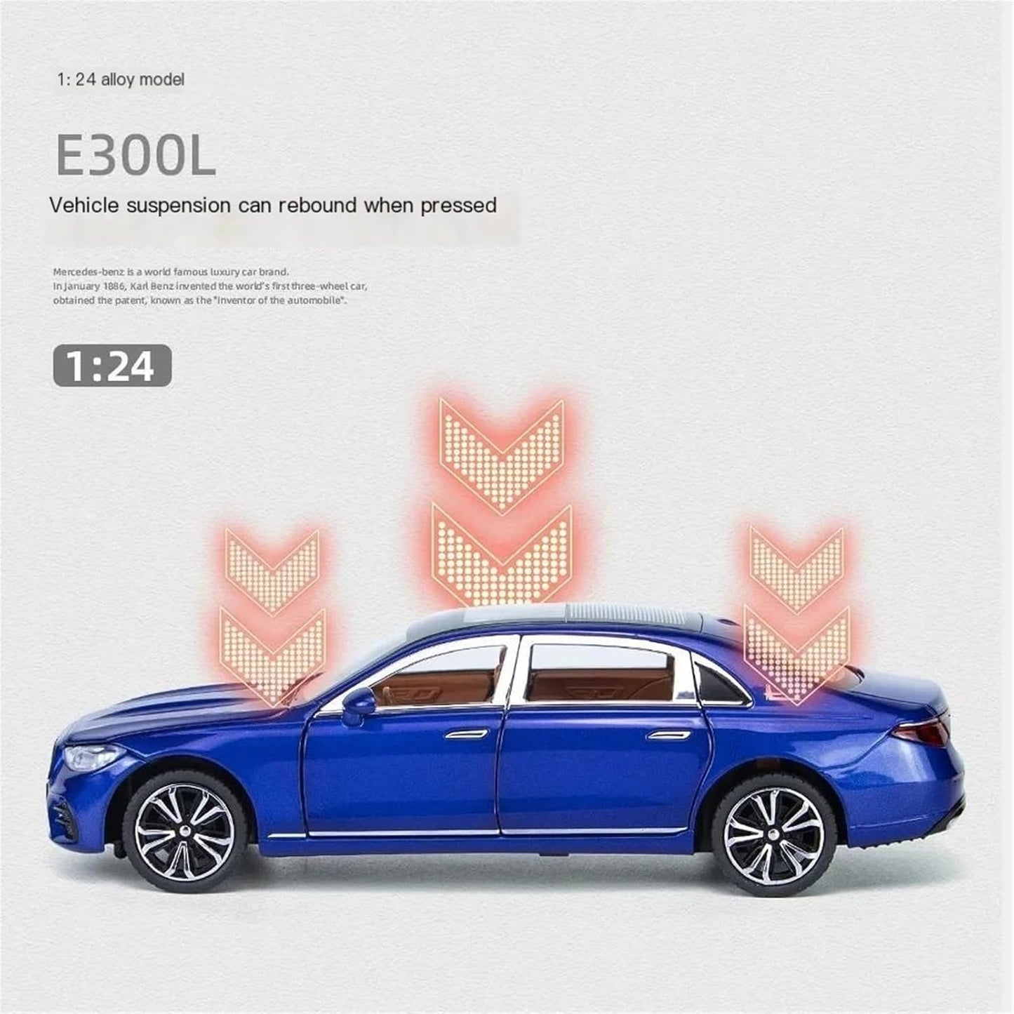 1:24 Die-Cast Mercedes-Benz E300L with Lights
