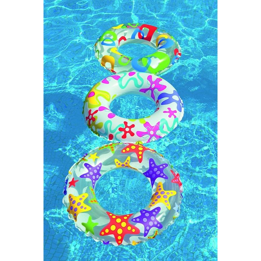 Intex Inflatable Cute Fish Print Floating Tube For Kids