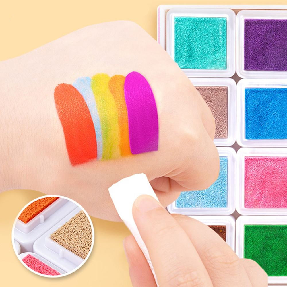 DIY Painting Kit with 16 Colors & 12 Stamp Pads