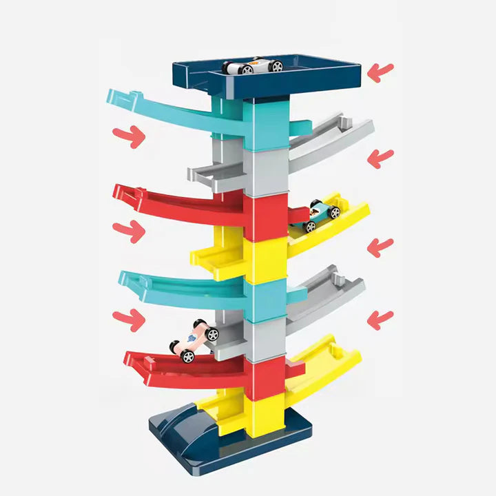 Gliding Railcar Building Blocks Tracks Set | Building Toy 