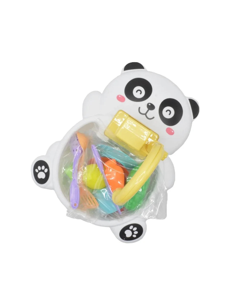 Panda Kitchen Sink Playset with Running Water Faucet