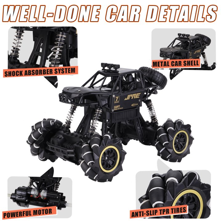 2.4GHz Wrist Remote Control Rock Crawler With 360° Rotation & Rechargeable batteries